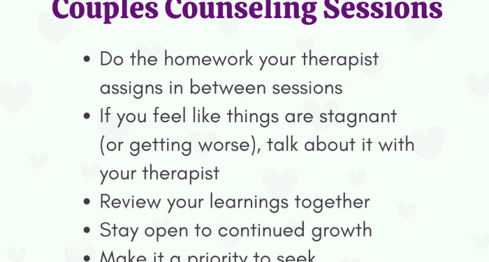 How to Prepare for Couples Counseling in 12 Steps